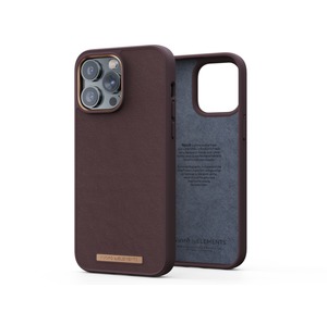 COQUE CUIR VERITABLE IPHONE 14 PRO MAX NJORD Marron