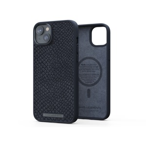 COQUE MAGSAFE CUIR DE SAUMON IPHONE 14 MAX NJORD Noir