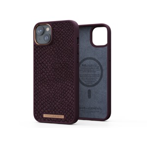 COQUE MAGSAFE CUIR DE SAUMON IPHONE 14 MAX NJORD Rouille