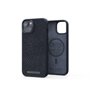COQUE MAGSAFE CUIR DE SAUMON IPHONE 14 NJORD Noir