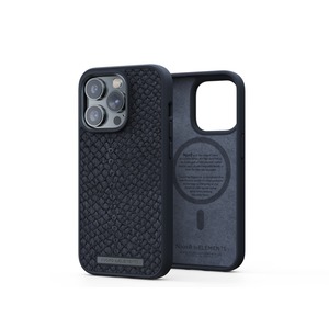COQUE MAGSAFE CUIR DE SAUMON IPHONE 14 PRO NJORD Noir