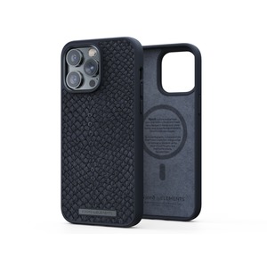 COQUE MAGSAFE CUIR DE SAUMON IPHONE 14 PRO MAX NJORD Noir
