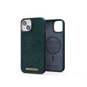COQUE MAGSAFE CUIR DE SAUMON IPHONE 14 NJORD Vert