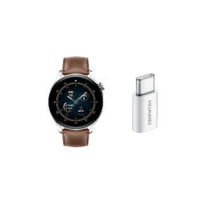 HUAWEI KIT WATCH 3 CLASSIC + ADAPT 5V2A TYPEC Marron
