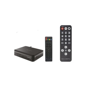 DÉCODEUR TNT DVB-T2/T - 2 TÉLÉCOMMANDES Noir
