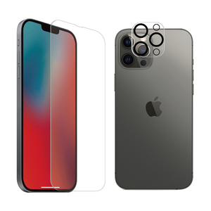 PACK CAMERA LENS + VERRE TREMPE ANTIBACTERIEN IPHONE 13 PRO MAX Transparent