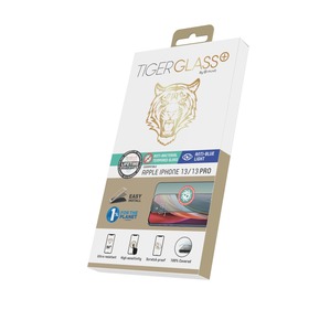 VERRE TREMPE ANTI LUMIERE BLEUE TIGER GLASS PLUS IPHONE 13 13 PRO Transparent