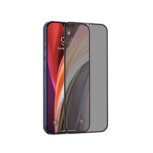 Film de protection en verre trempé plat pour iPhone 12 / 12 Pro Transparent / Noir