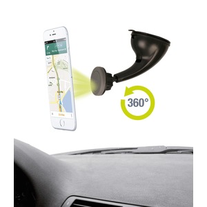 SUPPORT VOITURE AIMANTE FIXATION BOARD/PARE BRISE Noir