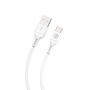 Muvit For Change CABLE USB-A USB-C 1,2M PLASTIQUE RECYCLE BLANC