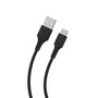 Muvit For Change CABLE USB-A USB-C 1,2M PLASTIQUE RECYCLE NOIR