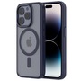 Qdos COQUE HYBRID SOFT SNAP (MAGSAFE) IPHONE 15 PRO BLEU MARINE