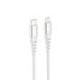 Tiger Lite TIGER POWER LITE CABLE RENFORCE USB-C LIGHTNING 1,2M BLANC