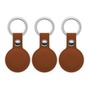 MiLi by Muvit PACK 3 MITAG TRACKER PORTE-CLES SIMILI CUIR MARRON