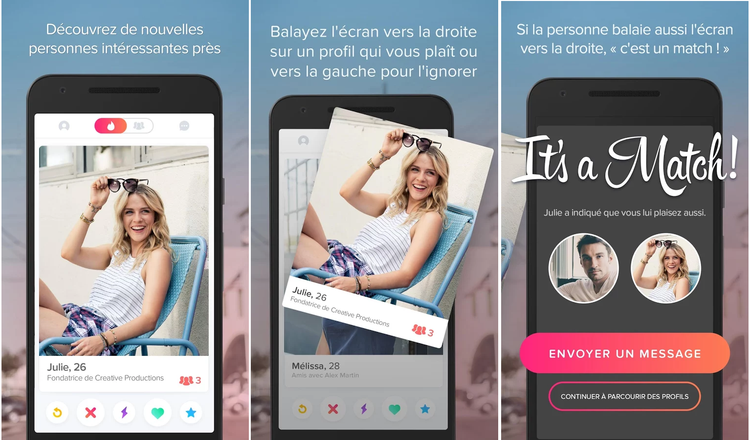 Application de rencontre Tinder