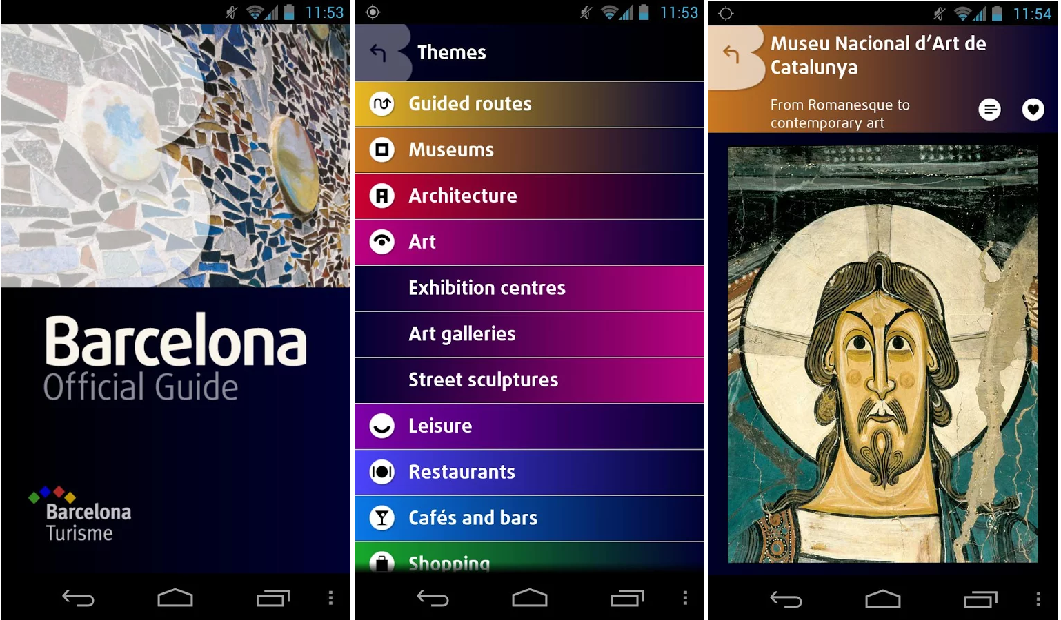 Application Android guide Barcelone